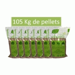 SAC DE PELLETS - GRANULÉS BOIS - 105 KGS - SÉLECTION BRICO-TRAVO