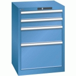 ARMOIRE BLEU CAP. 564X572X800 AVEC 4 TIR. 75KG _ 78.289.040 - LISTA