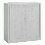 ARMOIRE MÉTAL À RIDEAUX UNION G. H 100 X L 100 X P 45 CM CORPS GRIS CLAIR RAL 7035 RIDEAUX GRIS