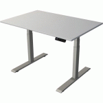 BUREAU RÈGLABLE MOVE2 SILVER L120XP80XH63-127CM CLAIR/ARGENT - KERKMANN