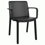 FAUTEUILS FRESH POLYPROPYLÈNE - GRIS FONCÉ - GARBAR