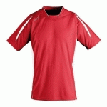 MAILLOT PERSONNALISABLE CLUB MARACANA MANCHES COURTES ROUGE/BLANC