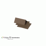 PAQUET DE 25 MARQUE-PLACES POLLEN 85X80MM 210G/M² - MARRON TAUPÉ - LOT DE 3