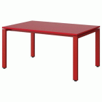 TABLE MALIBU 120X80 T3 SOUDÉ STR ABS ROUGE U321/ROUGE 3020