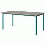 TABLE MALIBU 160X80 T5 4P STRA ALAISÉ BÉTON F186/BLEU 5018
