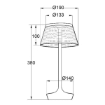 ALUMINOR LA PETITE LAMPE LAMPE À POSER LED BLANCHE