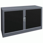 ARMOIRE À RIDEAUX 120 X 69 CM PRUNE/ALU - MANUTAN COLLECTIVITÉS