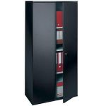 ARMOIRE MULTI-USAGES H.160 X L. 80CM CORPS ANTHRACITE PORTES ANTHRACITE