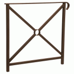 BARRIÈRE HÉRITAGE SIMPLE CROIX 80 SIMPLE CROSSE MARRON 8017 - PROCITY