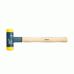MASSETTE SANS REBOND - MANCHE BOIS - EMBOUT MI-DUR - DIAMÈTRE 40 MM WIHA
