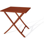 MARIUS - TABLE DE JARDIN PLIANTE EN ALUMINIUM TERRACOTTA - CITY GARDEN - TERRACOTTA