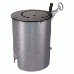 FOURREAU VERROUILLABLE Ø 154 MM POUR BORNES ACIER - PROCITY