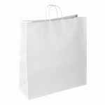 SAC KRAFT BLANC POIGNÉES TORSADÉES 48 X 45 X 17 CM - CARTON DE 50