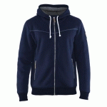 SWEAT ZIPPÉ À CAPUCHE DOUBLURE THERMIQUE MARINE TAILLE XS - BLAKLADER