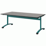 TABLE MALIBU 160X80 T3 DL ST ANTIB BÉTON F186/NOIR BLEU 5018