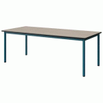 TABLE MALIBU 180X80 T4 4P STRA ACACIA/NOIR BLEU 5025