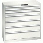 ARMOIRE BLANC GRIS 1023X572X1000 AVEC 7 TIR. 200KG - LISTA