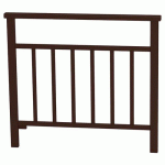 BARRIÈRE VENISE 1 M STRUCTURE BARREAUX - ZINC MARRON 8017 - PROCITY