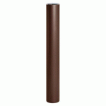 BORNE ANTI-BÉLIER Ø 16 CM COUVERCLE INOX ZINC MARRON 8017 - PROCITY