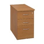 CAISSON MÉLAMINÉ NF ENVIRONNEMENT HAUTEUR BUREAU MERISIER - H.72 X L. 42 X P. 80 CM