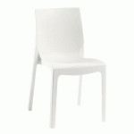 CHAISE EMMA POLYPROPYLÈNE - BLANC - LEISURE N PLEASURE