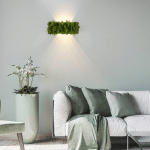 JUST LIGHT. APPLIQUE LED GREEN CARLO, UP/DOWN, VRAIE MOUSSE