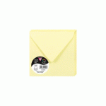 LOT DE 2 - PAQUET DE 20 ENVELOPPES POLLEN 140X140MM 120G/M2 - CANARI