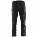 PANTALON DE TRAVAIL SERVICES STRETCH NOIR/GRIS FONCÉ TAILLE 50 - BLAKLADER