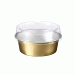 RÉCIPIENT PÂTISSERIE 150 ML D.SUP. 9.3 CM ALUMINIUM OR/ARGENT (VENDU PAR 100)