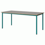 TABLE MALIBU 180X80 T6 4P STRA ALAISÉ BÉTON F186/BLEU 5018