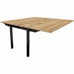 BENCH 2 POSTES 180X163CM SUIVANT TIMBER NOIR PARTAGE