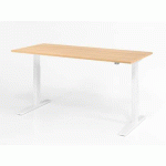 BUREAU ASSIS-DEBOUT SÉRIE XMKA-180X80CM-CHÊNE-BLANC - HAMMERBACHER