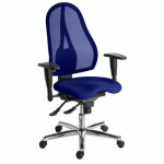 CHAISE DE BUREAU HOLLY SITNESS - DOSSIER MAILLE BLEU