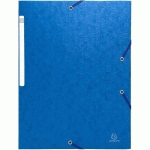 CHEMISE À ÉLASTIQUE 3 RABATS SCOTTENCARTE LUSTRÉE 400GM² - A4 - BLEU - LOT DE 50