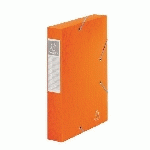 CHEMISE BOX CARTE CARTOBOX EXACOMPTA 24 X 32 CM DOS 6 CM ORANGE