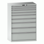 LISTA - ARMOIRE À TIROIRS (HXLXP) 145 X 102,3 X 57,2 CM KEY LOCK R7035