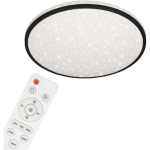 PLAFONNIER BRILONER LEUCHTEN SKIZO, 48 W, 4400 LM, IP20, NOIR, PLASTIQUE, DIMMABLE, AVEC TÉLÉCOMMANDE, CCT, Ø 49,2 CM