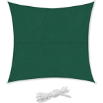 SEKEY - VOILE D'OMBRAGE PES AVEC KIT DE MONTAGE 3×5M, VERT