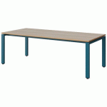 TABLE MALIBU 180X80 T3 SOUDÉ STRA ALAISÉ ACACIA/BLEU 5025