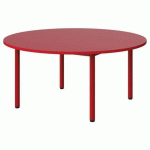 TABLE MALIBU Ø 120 T2 4P STRA ABS ROUGE U321/ROUGE 3020