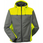 VESTE SOFTSHELL KONTRAST OUTDOOR GRIS/JAUNE TAILLE XS - GRAU