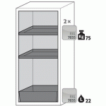 ARMOIRE SÉCURITÉ S-CLASSIC-90 S90.129.060.R GRIS CLAIR