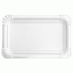 CARTON DE 2000 (8 SACHETS DE 250) PLATEAUX EN CARTON BLANC 10X16 CM