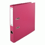 CLASSEUR À LEVIER CARTONNÉ BRUNEAU A4 - DOS 5 CM FUSCHIA