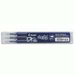 SET DE 3 RECHARGES POUR ROLLER FRIXION BALL. POINTE MOYENNE 0,7 MM. ENCRE BLEU NUIT - LOT DE 3