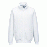 PORTWEST AS25 SWEAT SHIRT ANTI STATIQUE ESD BLANC - TAILLE S