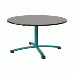 TABLE MALIBU Ø 120 T4 PC STRA BÉTON F186/NOIR BLEU 5018