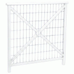 BARRIÈRE LISBONNE 1 M STRUCTURE GRILLAGÉE - ZINC BLANC 9010 - PROCITY