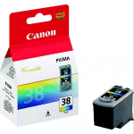 CARTOUCHE CANON CL 38 COULEURS (CYAN + MAGENTA + JAUNE) POUR IMPRIMANTES JET D