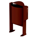 CORBEILLE SUR PIED ARKEA CANIN AVEC DISTRIBUTEUR DE 200 SACS - 40 L - EFFET CORTEN